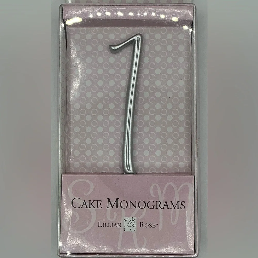 🪷Lillian Rose🌹Number Cake monograms Topper